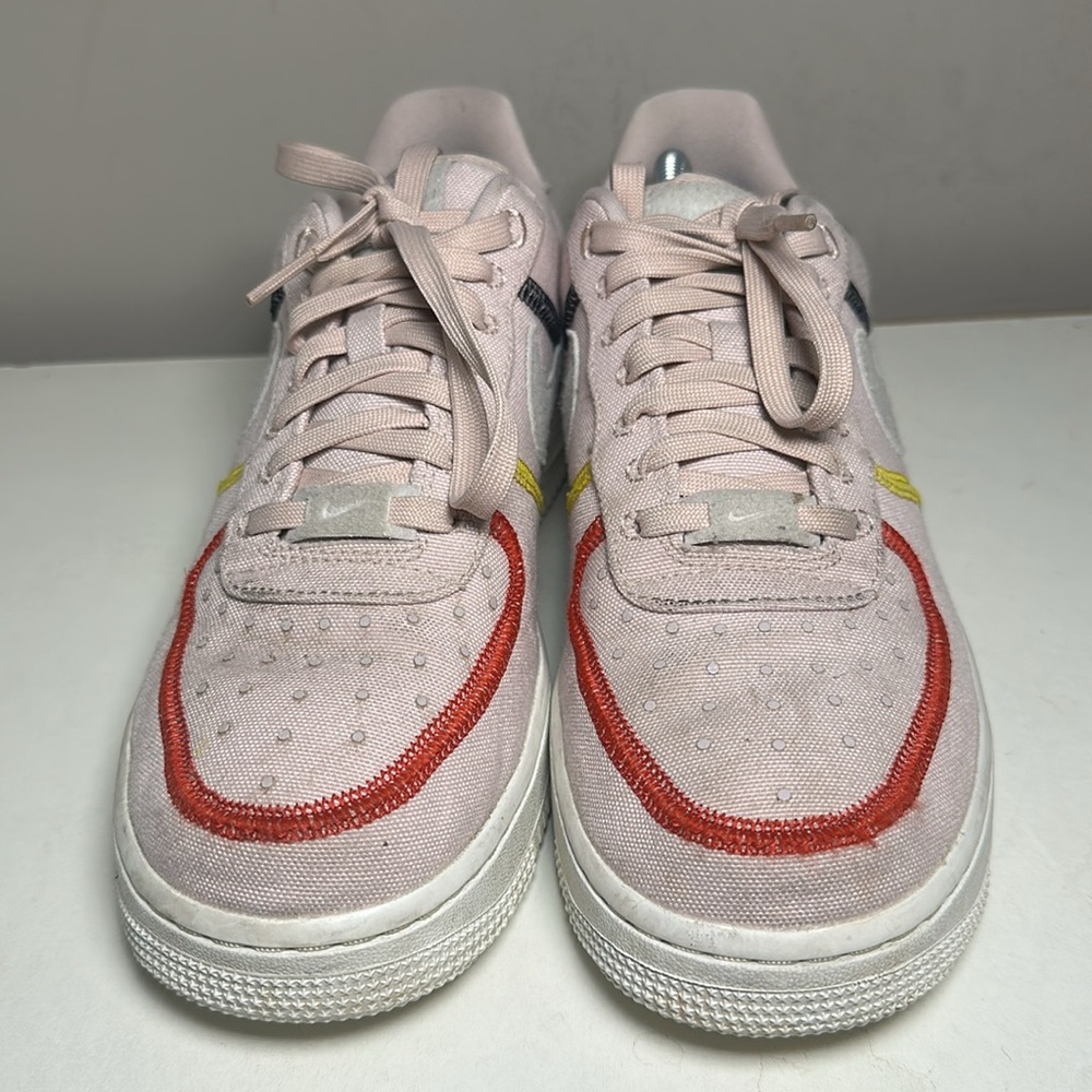 Nike 07 Air Force Stiched canvas siltstone red Multicolor Sneakers - Picture 4 of 7